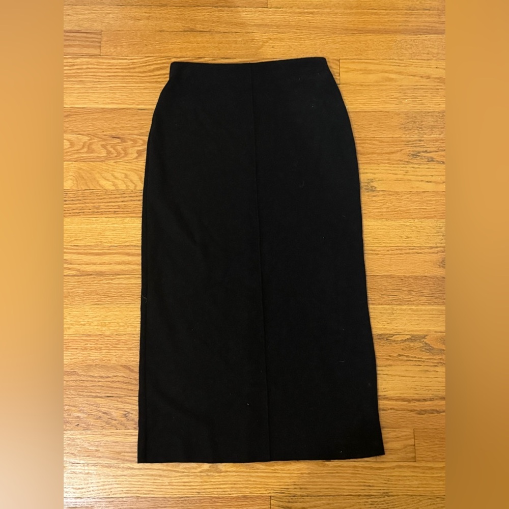 ZARA - black midi skirt